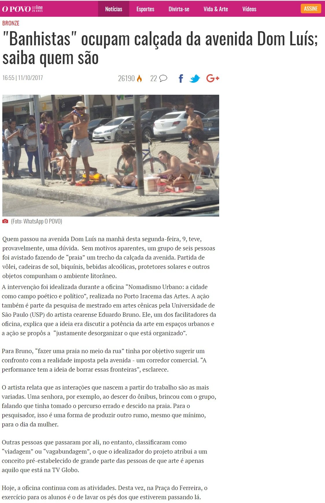 11.10.17 8 op banhistas ocupam calcada da avenida dom luis saiba quem sao