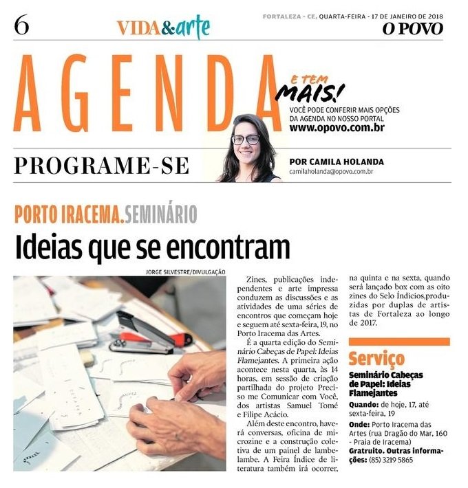 17 01 18 3 op porto iracema seminario ideias que se encontram