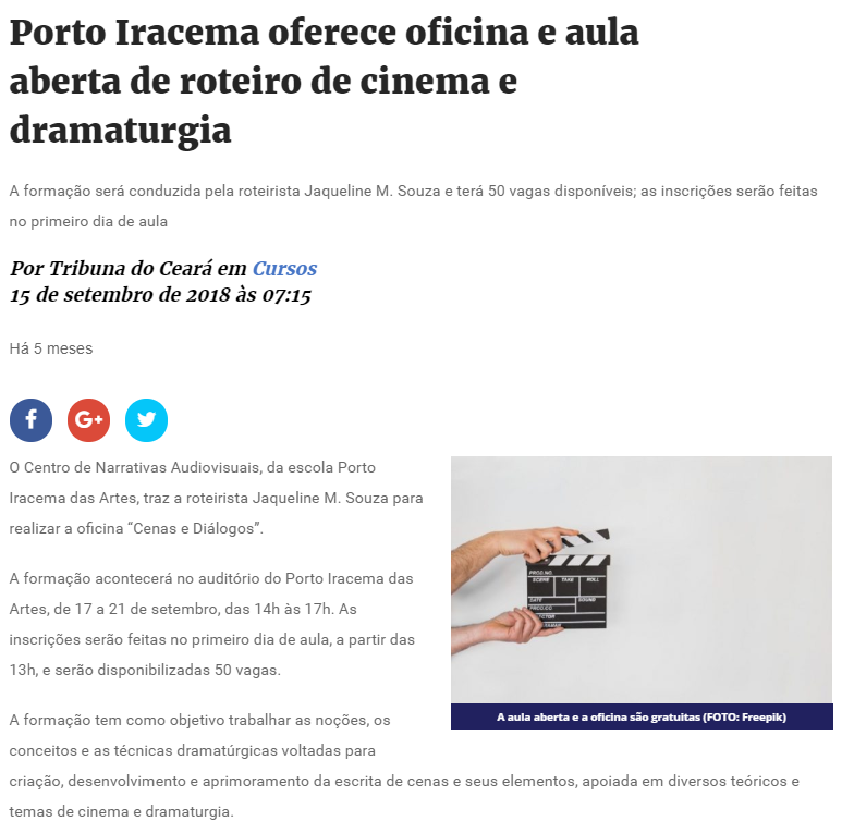 oficina roteiro