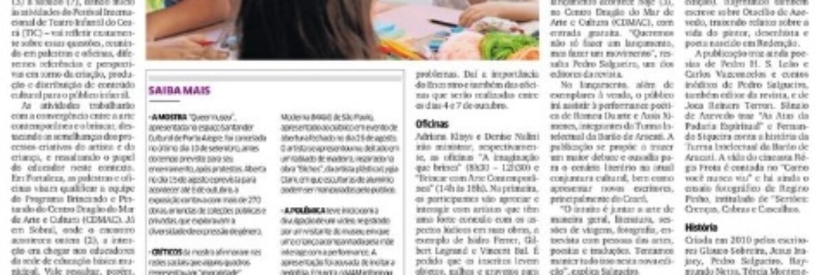 03.10.17-1 DN -- Arte e infância contemporâneas
