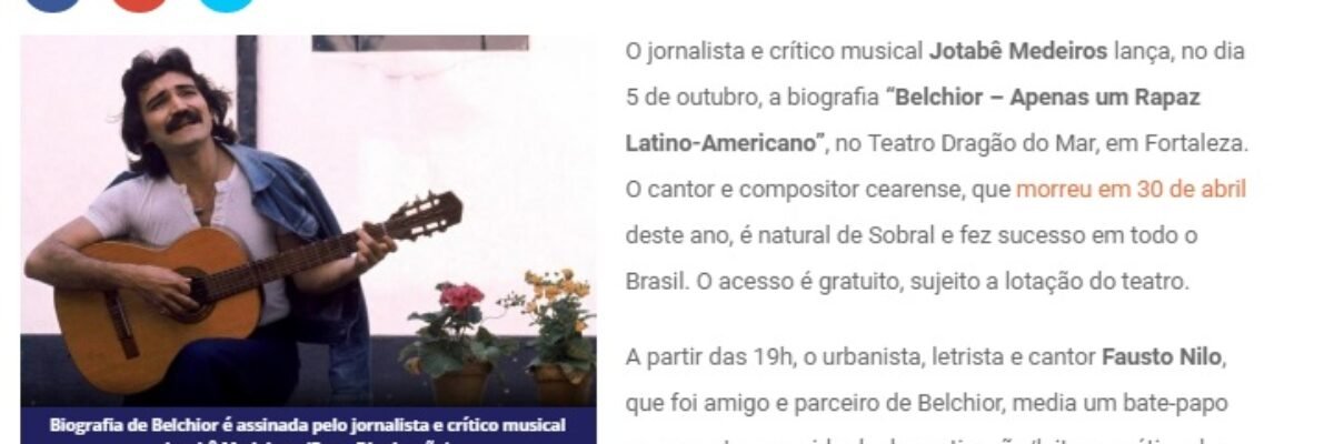 03.10.17-3 TC -- Lançamento de biografia de Belchior terá show, bate-papo com Fausto Nilo e leitura de Ricardo Guilherme