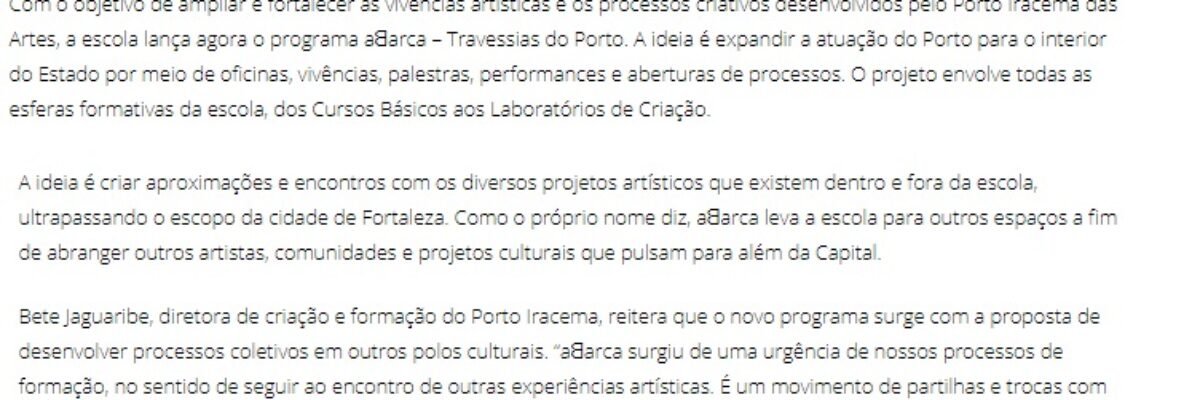 06.10.17-3 GEC -- Porto Iracema das Artes lança ações para o interior do Ceará