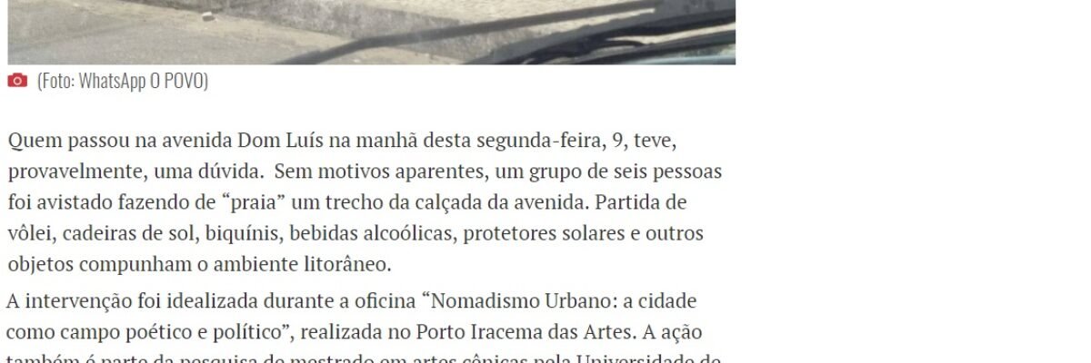 11.10.17-8 OP -- Banhistas ocupam calçada da avenida Dom Luís; saiba quem são