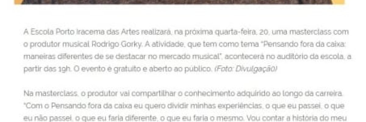 14.09.17-2 PapoCult -- Porto Iracema promove masterclass com o produtor muscial Rodrigo Gorky