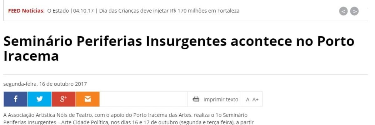 16.10.17-4 OE -- Seminário Periferias Insurgentes acontece no Porto Iracema