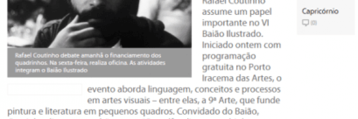 Quadrinhos  financiamento e outras paradas   O POVO