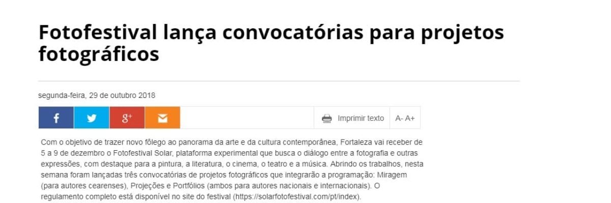 Fotofestival lança convocatórias para projetos fotográficos