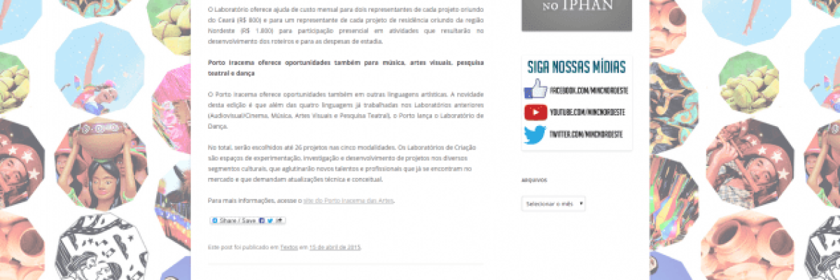 Inscrições abertas para Laboratório de Criação em Audiovisual em Fortaleza   MinC Nordeste