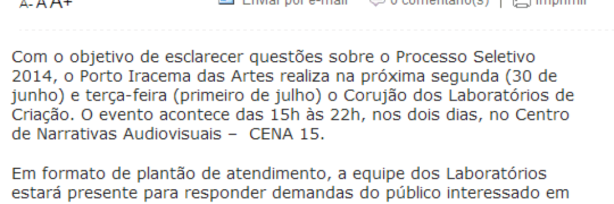 Laboratórios realizam Corujão da Criação de artes   o estado